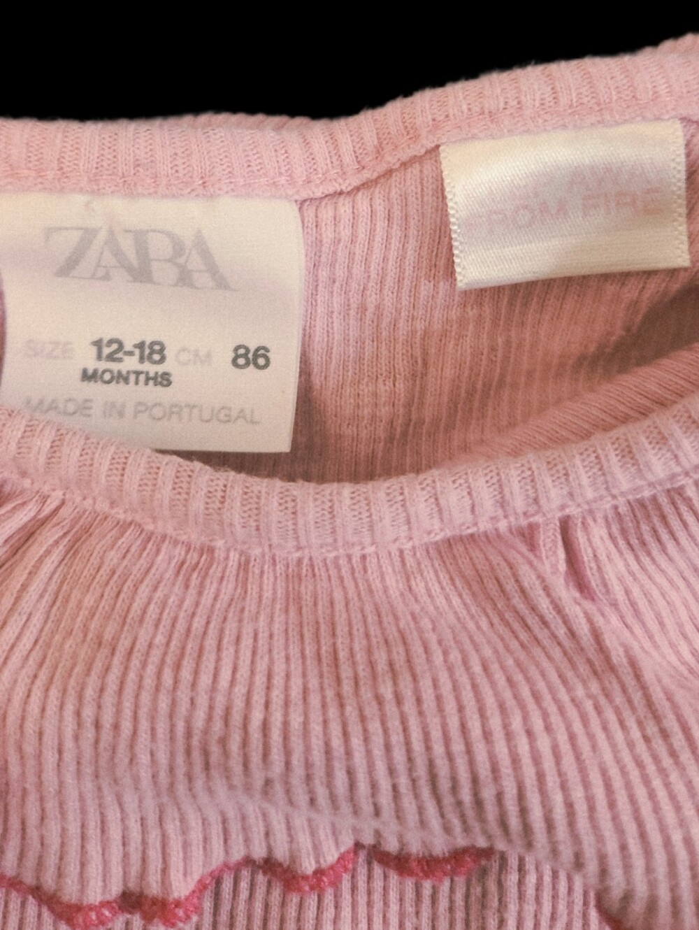 #KCGI Pink Ribbed Ruffle Tank Top - Picture 3 of 3